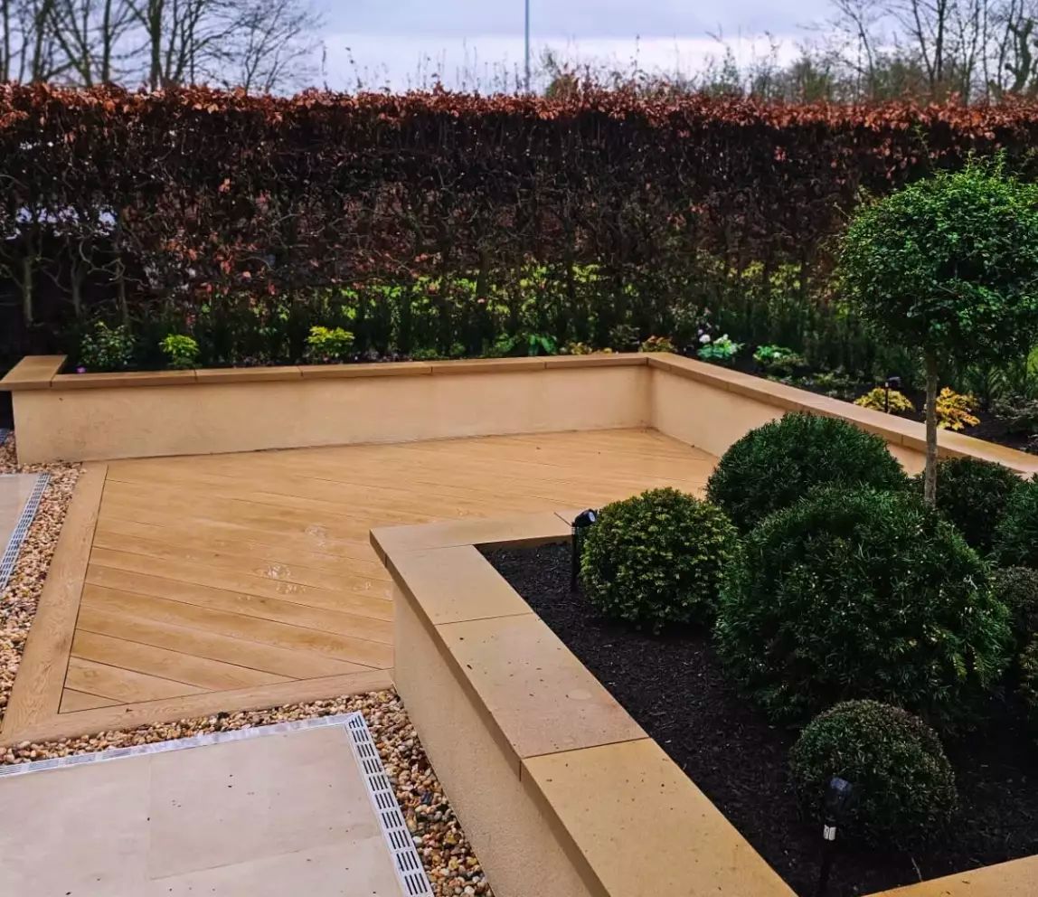 Terrace, steps and walling, Knutsford
