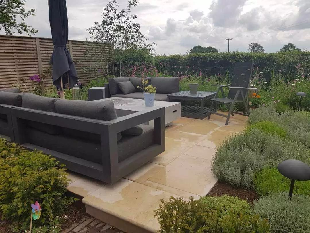 Low-maintenance rear garden, Holmes Chapel